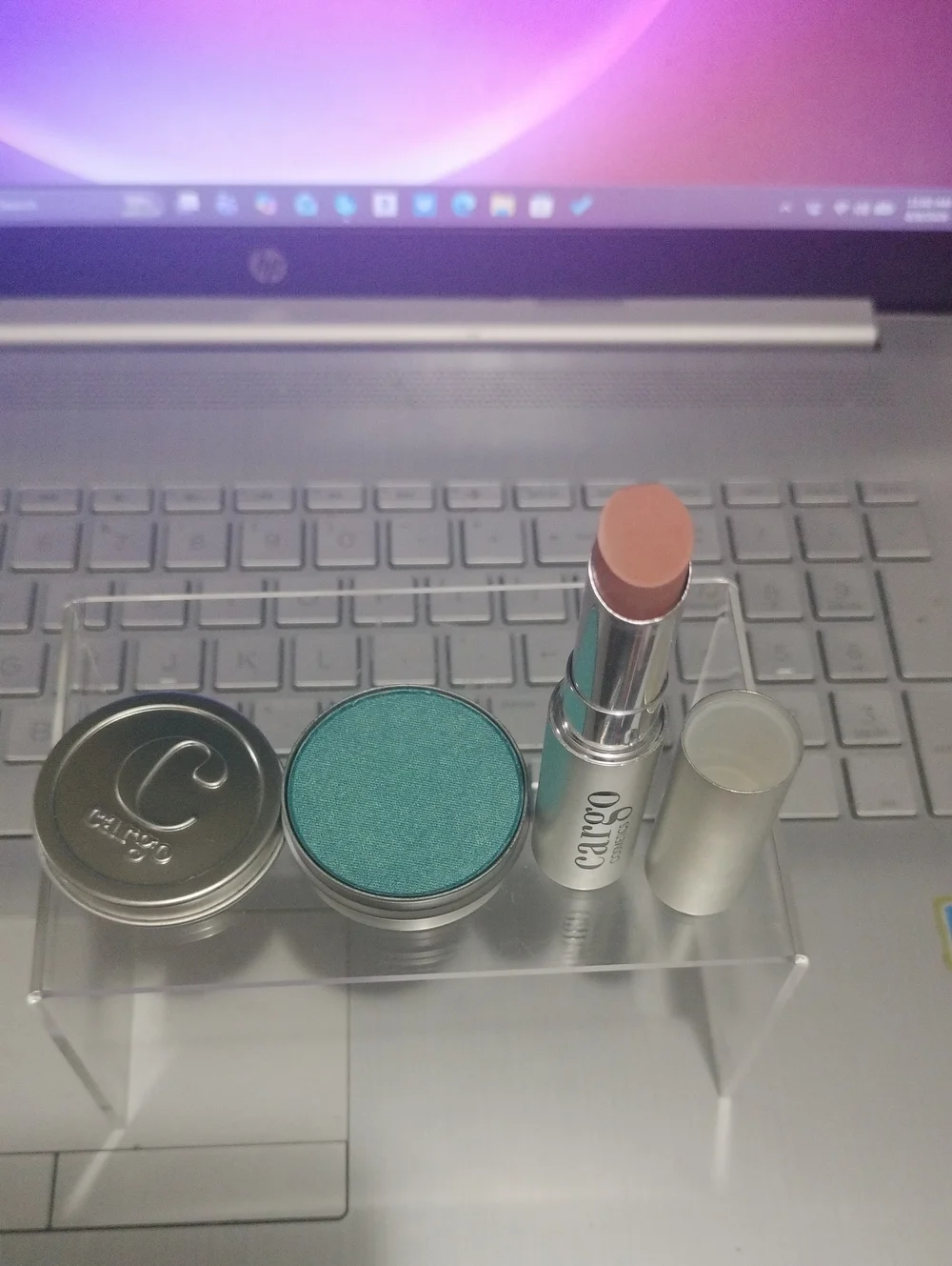 Cargo Teal Eyeshadow &  Lipstick Las Vegas Duo